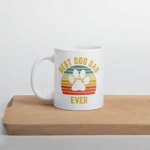 Bester Hundevater aller Zeiten, Keramik-Haustier-Liebhaber-Kaffeetasse, einzigartiges Geschenk für Hundeliebhaber und Haustier-Eltern, perfektes Vatertagsgeschenk für Hundeväter