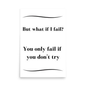 Motivational Poster, Inspirational Wall Art, Success Quote, Positive Affirmation Wall Art, Determination Wall Art, Perseverance Poster
