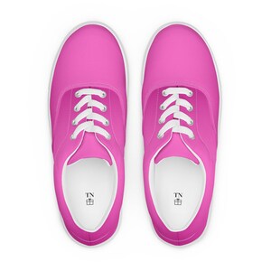Swift Pattern Pink - Inspired By Taylor Swift - Sustainably Made Women’s lace-up canvas shoes