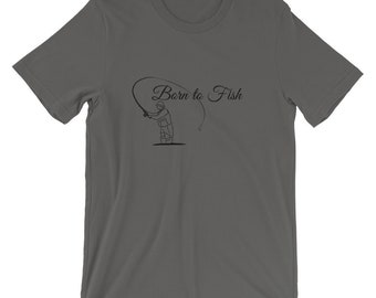 Fishing T-shirt, Fly Fishing Shirt, Fishing Gift for Men, Short-Sleeve Unisex T-Shirt