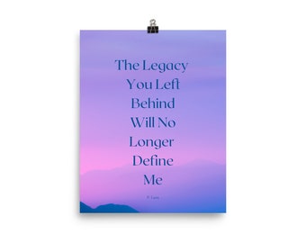 Affirmation Wall Art, Survivor Quotes, Inspirational Poster