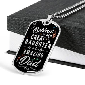 Gift For Dad, Father&#39;s Day Gift, Birthday Gift For Dad, Gift For Dad From Daughter, Dad Jewelry From Daughter, Personalized Gift For Dad