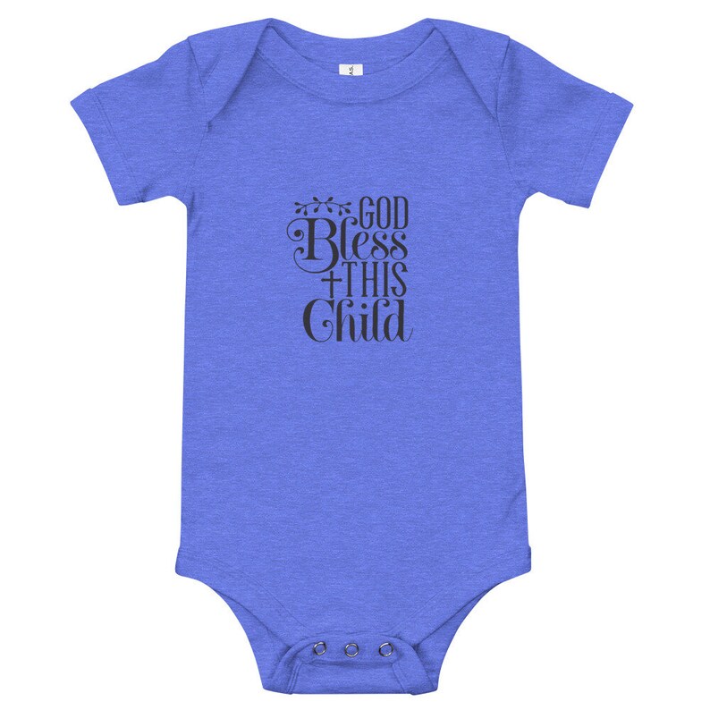 Religious Baby Bodysuit Christian Baby Clothes God Bless Etsy