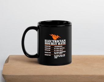 Funny Electrician Mug, Humorous Graphic Mug for Electricians, Great Work Mug, Daily Use for Electrician Pros, Perfect Gift for Electricians