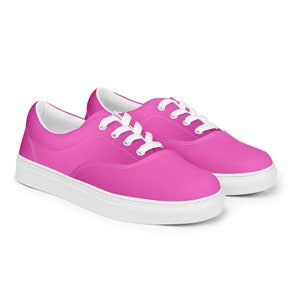 Basic Purple - Sustainably Made Women's  Lace-Up Canvas Shoes main image 0