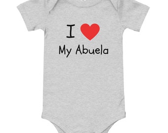 I love (heart) My Abuela Infant Bodysuit