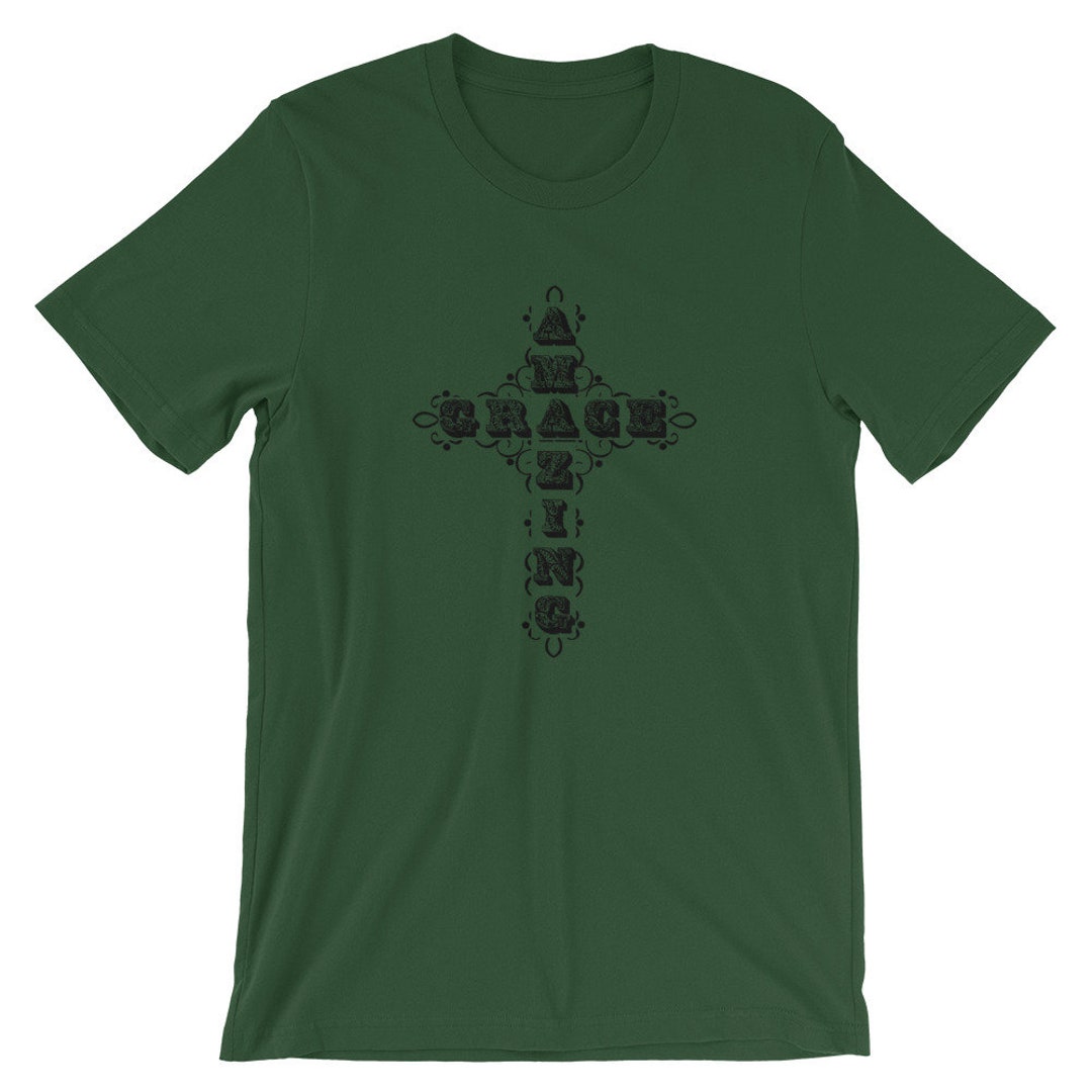 Religious T-shirt, Faith T-shirt, Cross Design, Christian Shirt, Plus ...