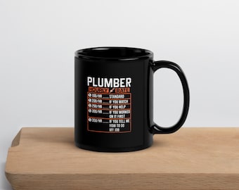 Lustige Klempner Tasse, humorvolle Grafiktasse für Klempner, tolle Kaffeetasse für die Arbeit, den täglichen Gebrauch für Klempner-Profis, durchdachtes Geschenk für Klempner