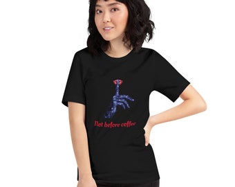 Coffee Lover T-Shirt, T-Shirt for Coffee Lovers, Plus Size Clothing Short-Sleeve Unisex T-Shirt