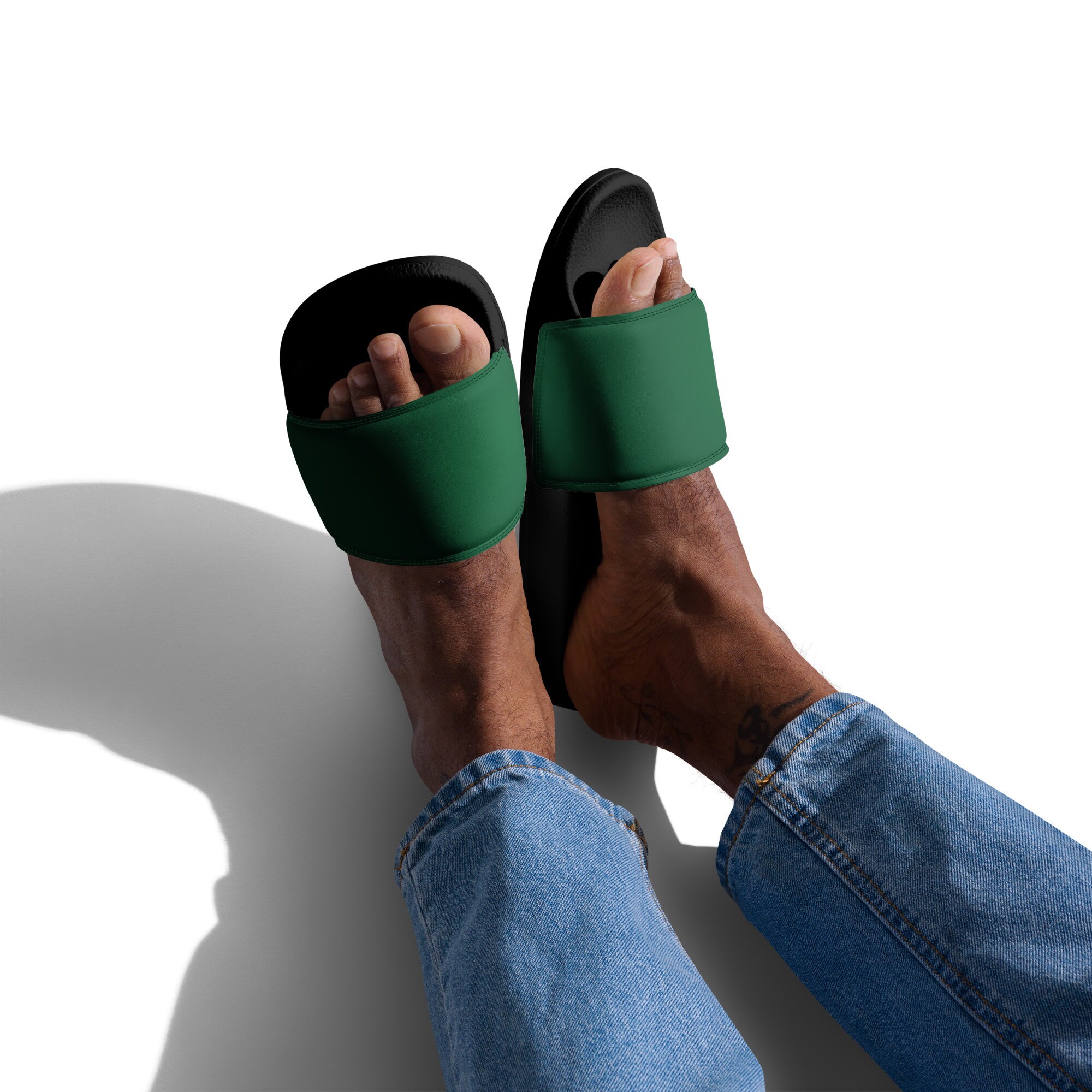 Astr Men\'s Sandals - Dark Green and Black Men Green Sandals - Comfortable and Stylish Footwear  main image 2