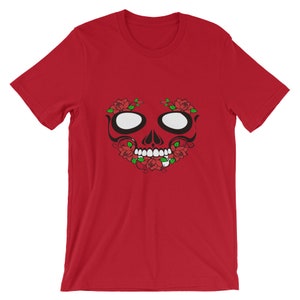Schedel korte-mouw T-Shirt Unisex