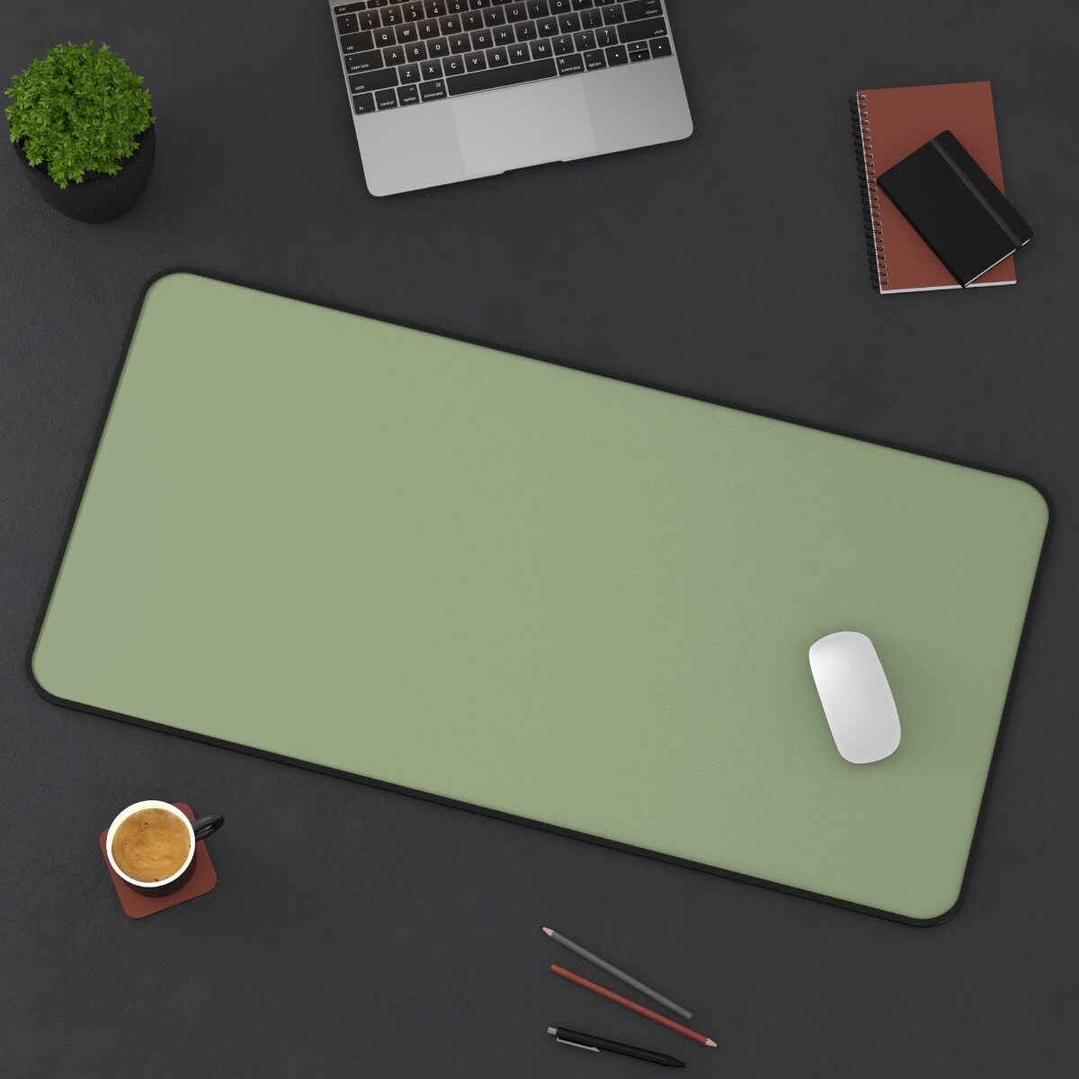 Sage Green Desk Mat Green Mouse Pad Boho Desk Mat Desk Mat Etsy Sweden
