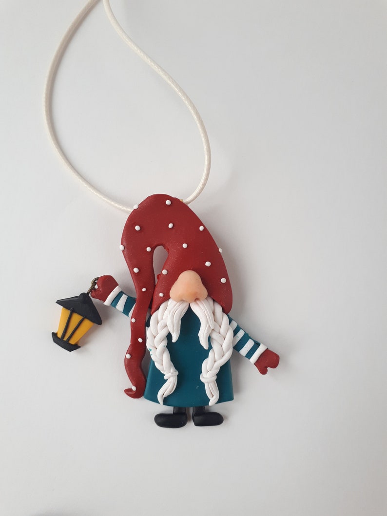 Clay Gnome tutorial gnome pendant or brooch made of polymer Etsy