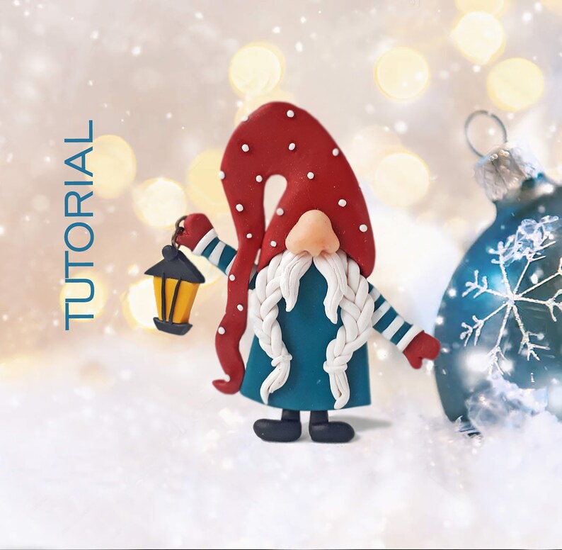 Clay Gnome tutorial gnome pendant or brooch made of polymer Etsy