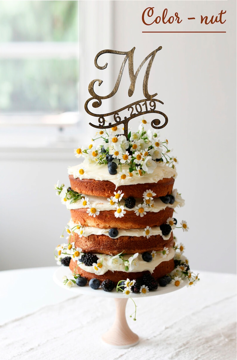 H Cake Topper Wedding Cake Topper Cake Toppers for Wedding Etsy