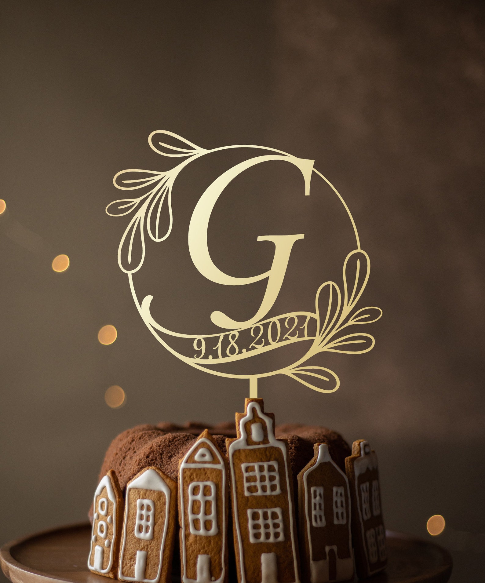 Wedding Cake Topper G Cake Topper Cake Toppers for Wedding Etsy