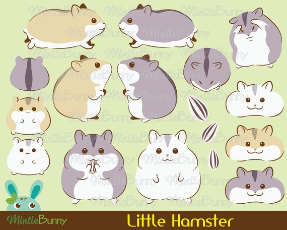 Hamster Sticker Set Hamster Sticker Set