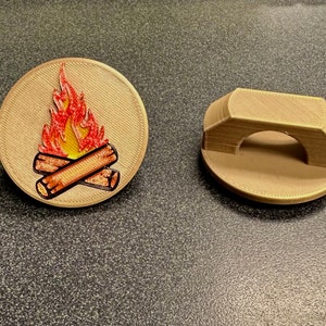 3d Printed Boy Scout Camp Fire Neckerchief Slide / Fire Patrol / Campfire Woggle /  Skeleton Patrol