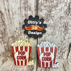 3d Printed Boy Scout Popcorn Neckerchief Slide / Popcorn Patrol / Popcorn Woggle/ Popcorn Kernal