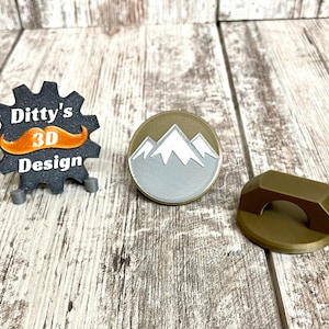 3d Printed Boy Scout Mountain Neckerchief Slide / Mountain Patrol / Mountain Woggle  / Cub Scout