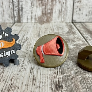 3d Printed Boy Scout Megaphone Neckerchief Slide / Megaphone Patrol / Megaphone Woggle