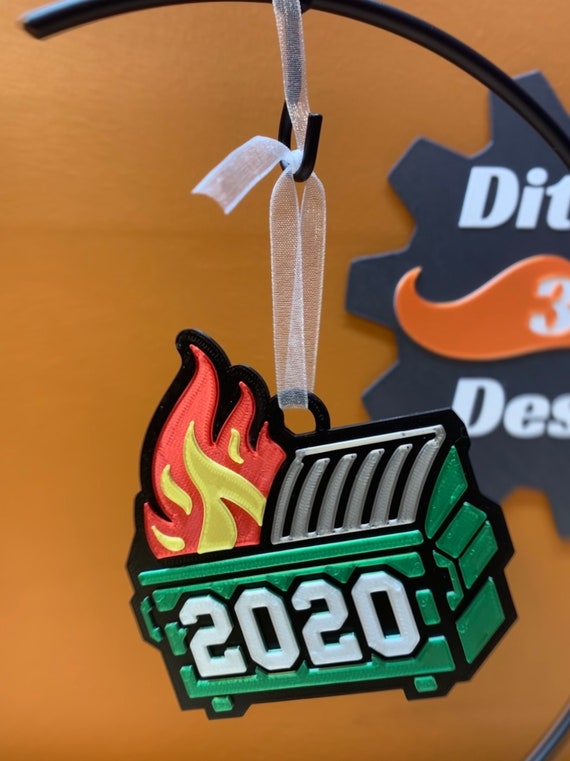 2020 Dumpster Fire Ornament | Etsy