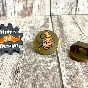 3d Printed Boy Scout Burning Stickman Neckerchief Slide / Burning Stickman Patrol / Burning Stickman Woggle  / Cub Scout