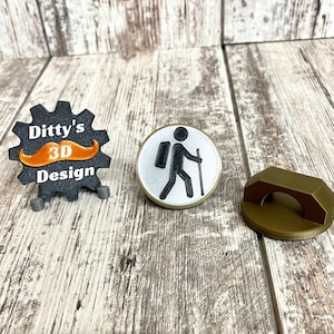 3d Printed Boy Scout Hiking Neckerchief Slide / Hiking Patrol / Hiking Woggle  / Cub Scout