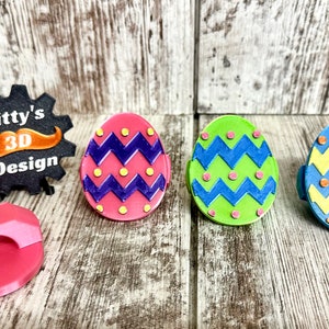 3d Printed Boy Easter Egg Neckerchief Slide / Easter Egg Patrol / Easter Egg Woggle