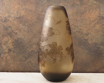 ガラス製花瓶：鳥のデザイン（青と赤） - Etsy 日本