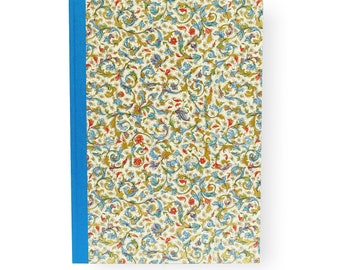 Sketchbook DIN A4, blank book blue, Italian paper Medicea, 96 sheets, vanilla-colored writing paper, nice birthday gift