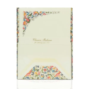 Briefpapier Set Florentiner Papier Traditional, 10 Bögen dickes Schreibpapier, DIN B6 Umschläge, passend für Einladungen, Geburtstag