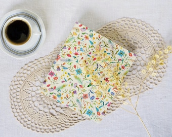 A5 Recipe Binder Floral – Portfolio Binder with Clip – Decorative Ring Binder – Document Organizer for Recipes, Wedding, Certificates