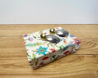 Small Jewelry Box with Lid 2.8x3.9 in – Handmade Gift Box for Rings & Earrings – Livrea Decorative Trinket Box – Small Keepsake Box