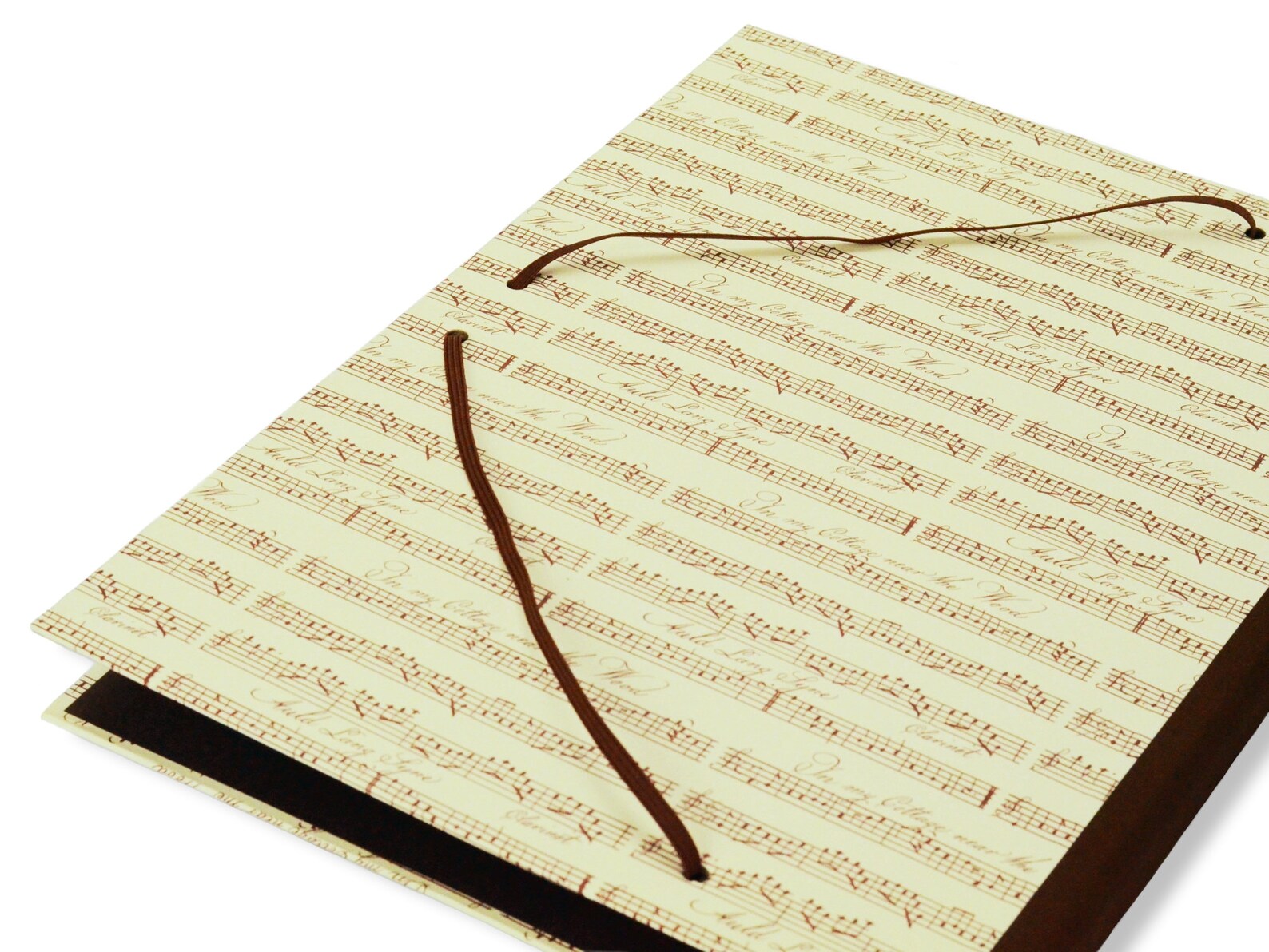 Folder With Elastic Band A4, Motif Folder With Beautiful Music Note