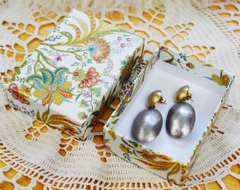 Handmade Jewelry Box – Small Gift Box with Lid – Italian Decorative Paper – Slip Lid Box – 3.35 x 2.36 x 1.18 in