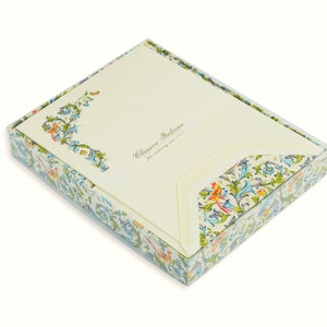 Letter cards set vintage birds, 10 sheets thick writing paper, DIN B6 envelopes, suitable for invitations, birthday, valentines day, wedding