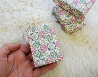 Handmade Jewelry Box – Small Gift Box with Lid – Italian Decorative Paper – Slip Lid Box – 3.35 x 2.36 x 1.18 in