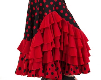 Jupe fille pour la danse flamenco ou sevillanas