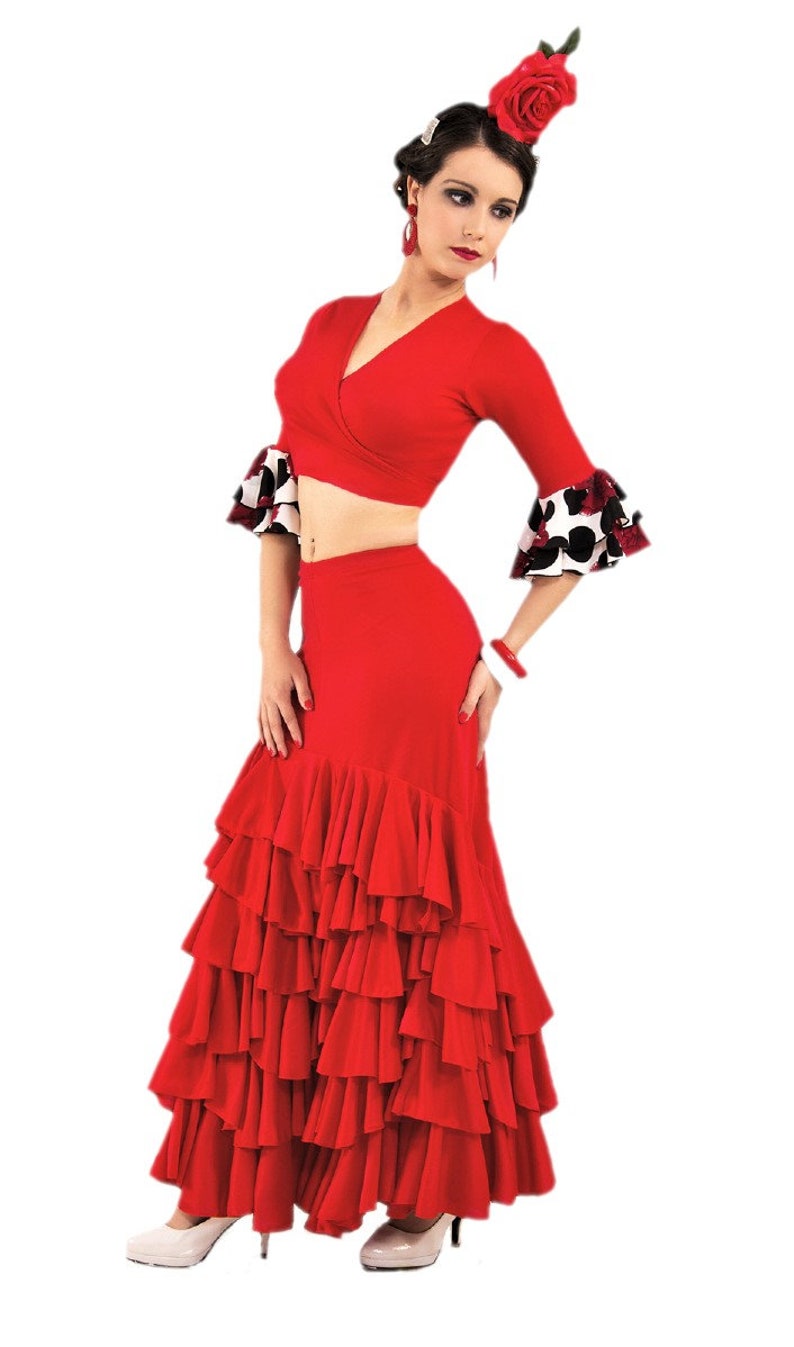 Falda profesional de flamenco con 6 volantes. imagen 3