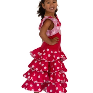 Girl's dress for flamenco or sevillanas dance image 5