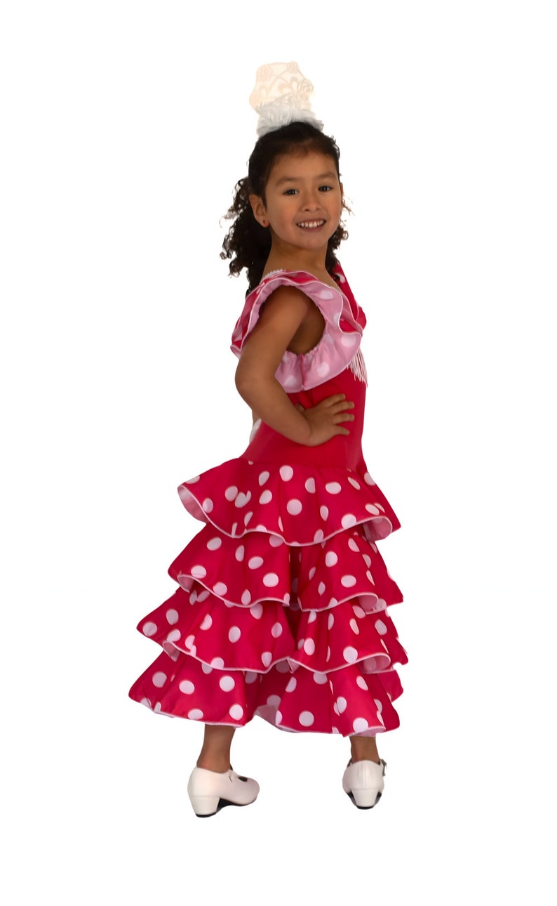 Vestido de niña para baile flamenco o sevillanas imagen 5