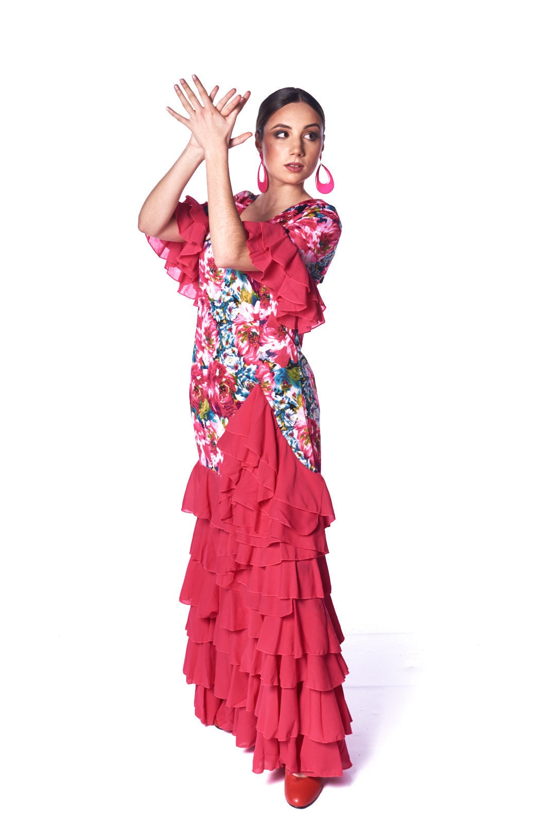 Professionele flamenco jurk voor bloemenprint 5 - Etsy Nederland