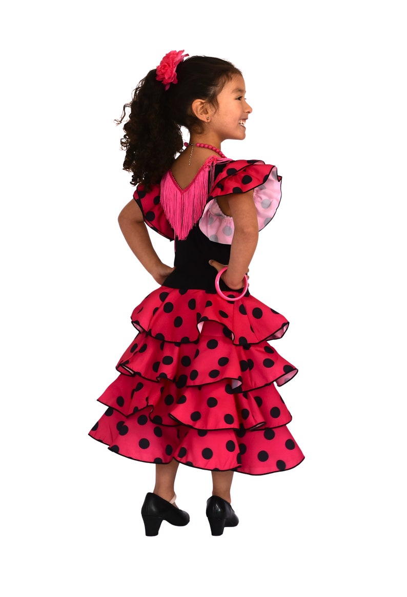 Girl's dress for flamenco or sevillanas dance image 6