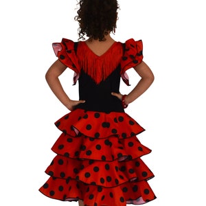 Vestido de niña para baile flamenco o sevillanas imagen 7