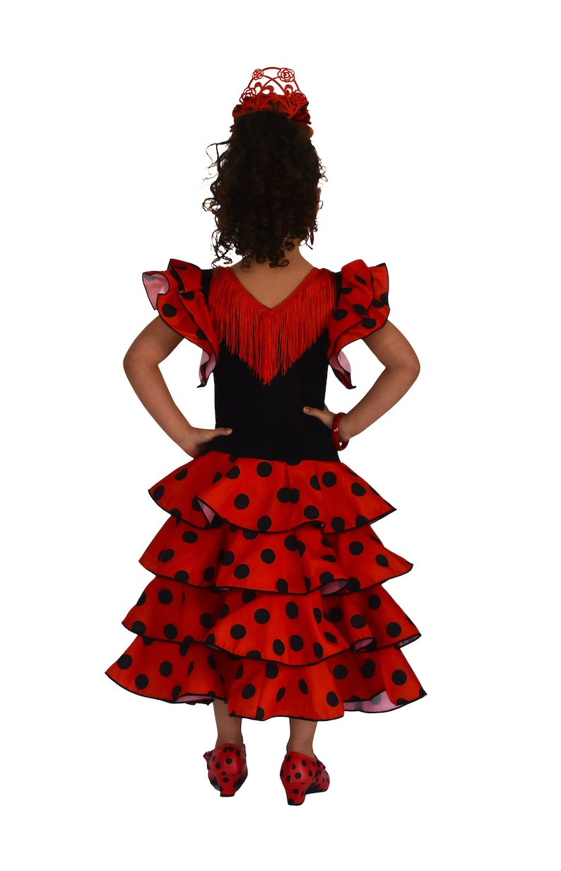 Girl's dress for flamenco or sevillanas dance image 7