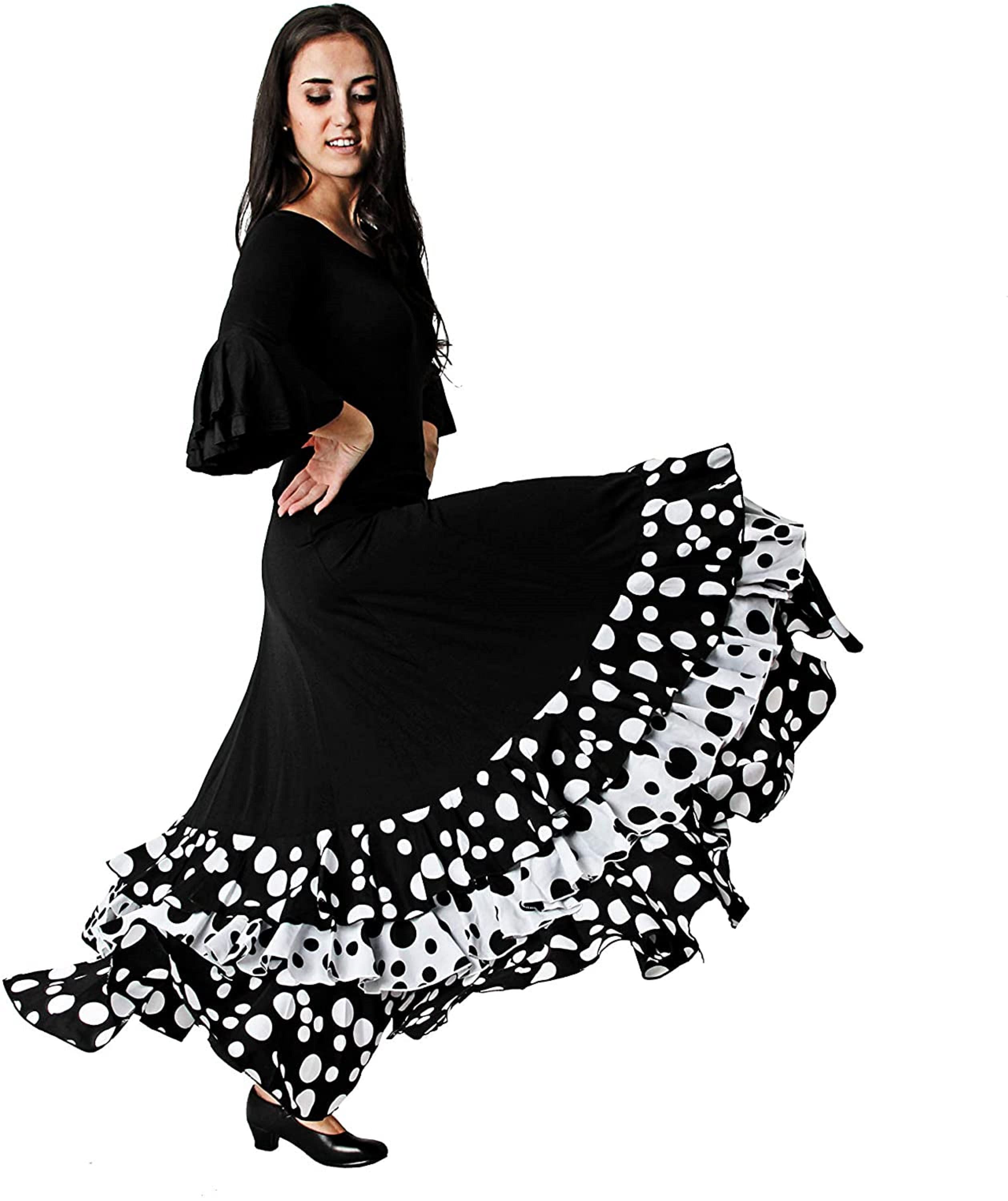 Falda Flamenca Flores-Lunares Happy Dance para Comprar