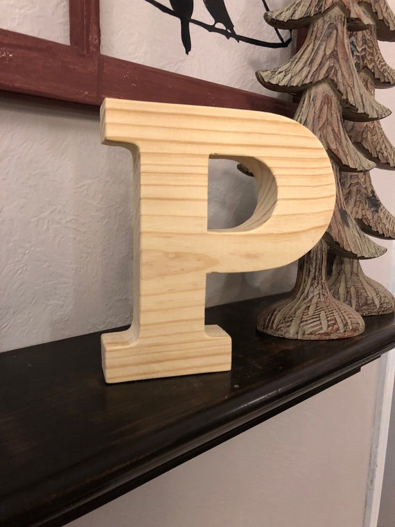 9 Hand Cut Custom Wood Block Letters Unfinished Etsy