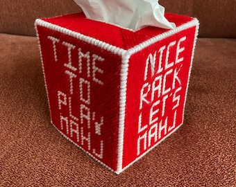 Colorful Mah Jongg Tissue Box Cover