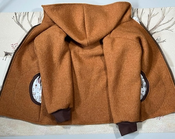 gefütterte Walkjacke individualisierbar  Gr. 74 - 152